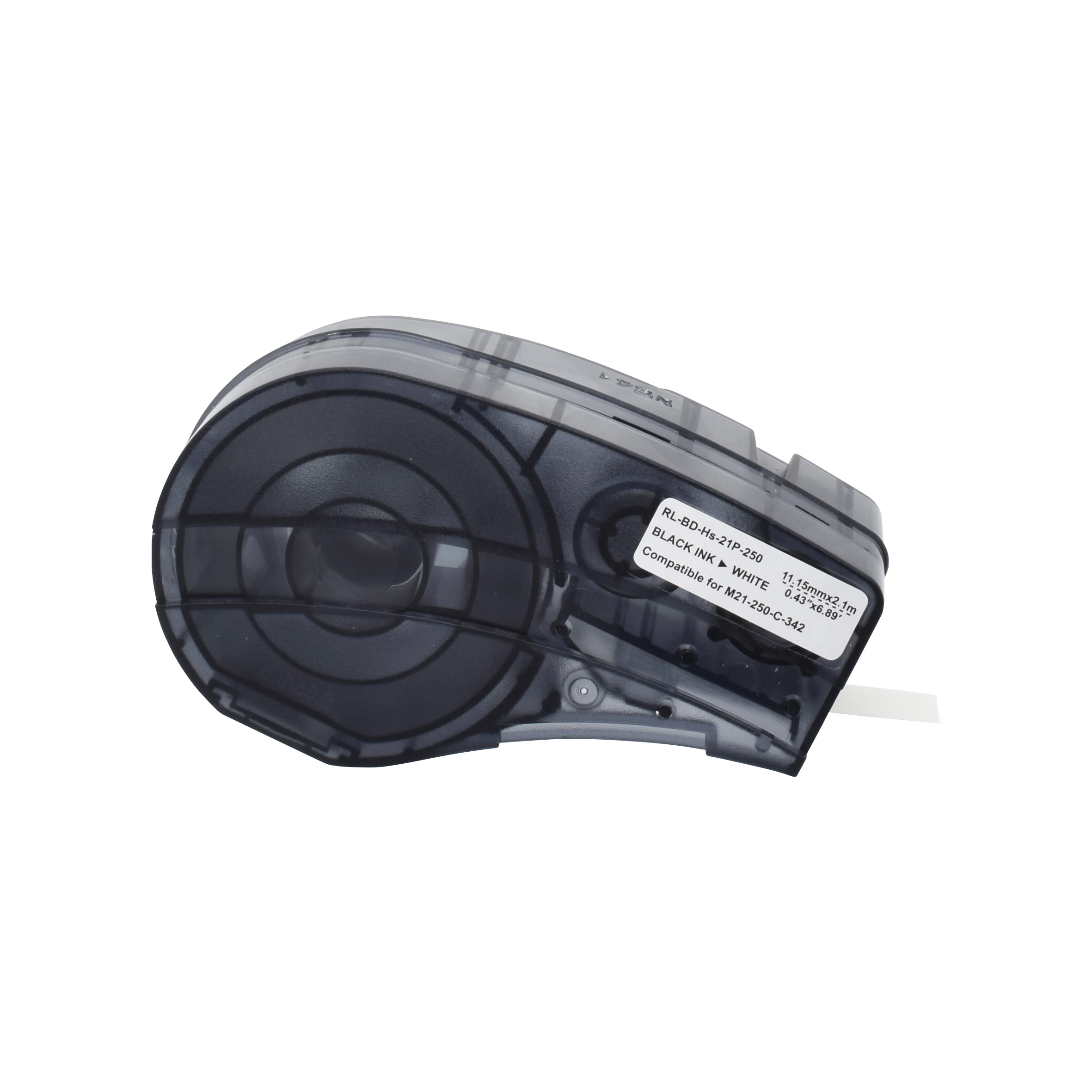 Совместимость с Brady M21-250-C-342 11 15 мм * 2 1 м черный на белом HS Полиолефиновая этикетка лента для Brady-BMP21-PLUS BMP21 Brady-BMP21-LAB