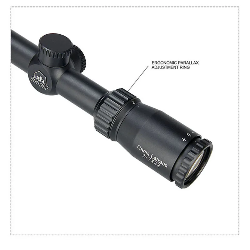 Canis Latrans best 1-0303 simple type tactical 2-7x32 hunting scope