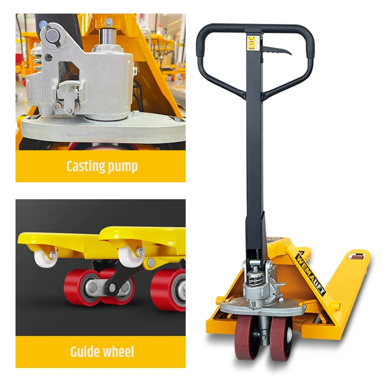 Warehouse Proven Hand Pallet Truck Lifter 2500 Kg Transpallet Con Pesa Pallet Jack Lithium Battery 80V 500Ah