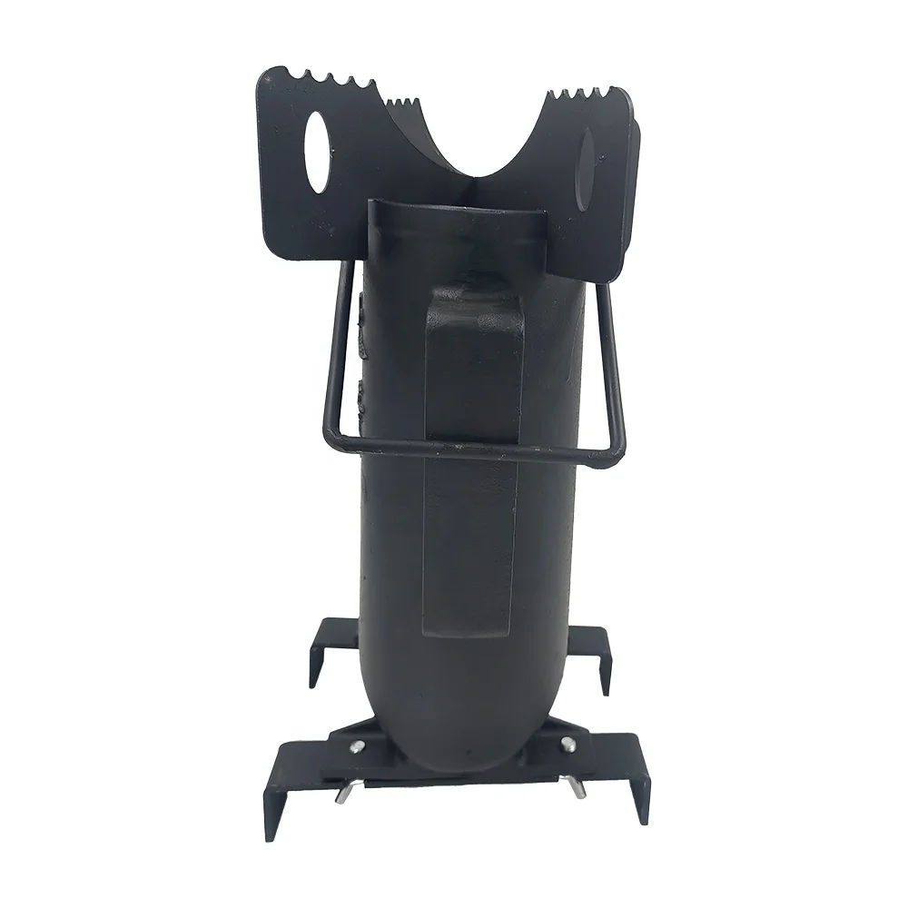 Outdoor Camping Gear Cast Iron Classic Rocket Stove With Handle For Cooking BBQ