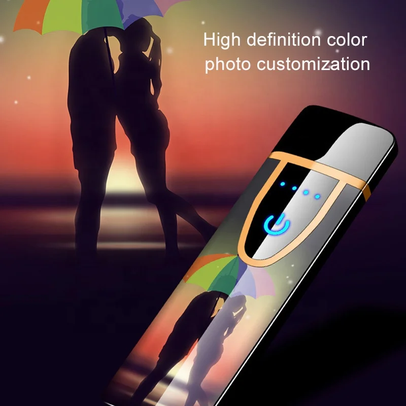 Wholesale BBQ Arc Kitchen Plasma Lighter USB Rechargeable Candle Lighter Flameless Cigarette Slim Electric Lighter