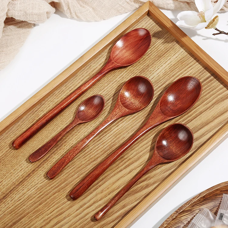 Japanese style ecological Cheap Eco Friendly Custom Organic Handle Wooden Spoon