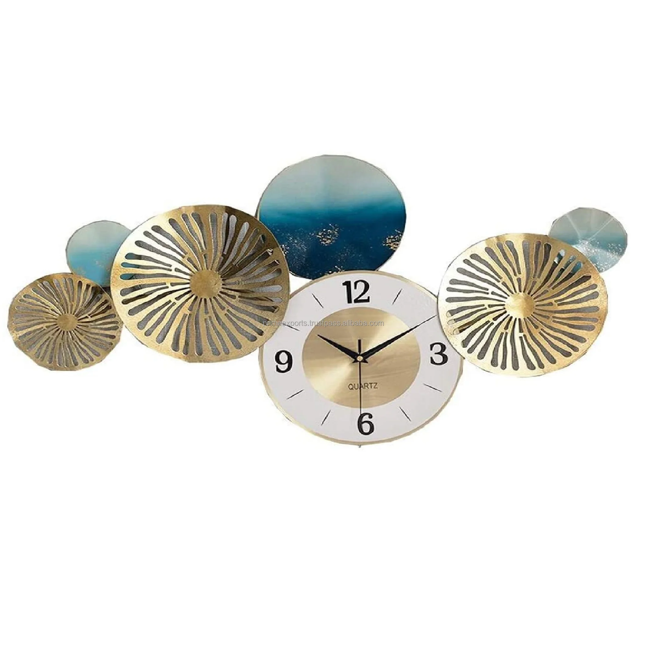 Modern Decorative Metal Wall Clock Exclusive Design And Style For Home Decor Interior Accurate Travel time and Long Service Life