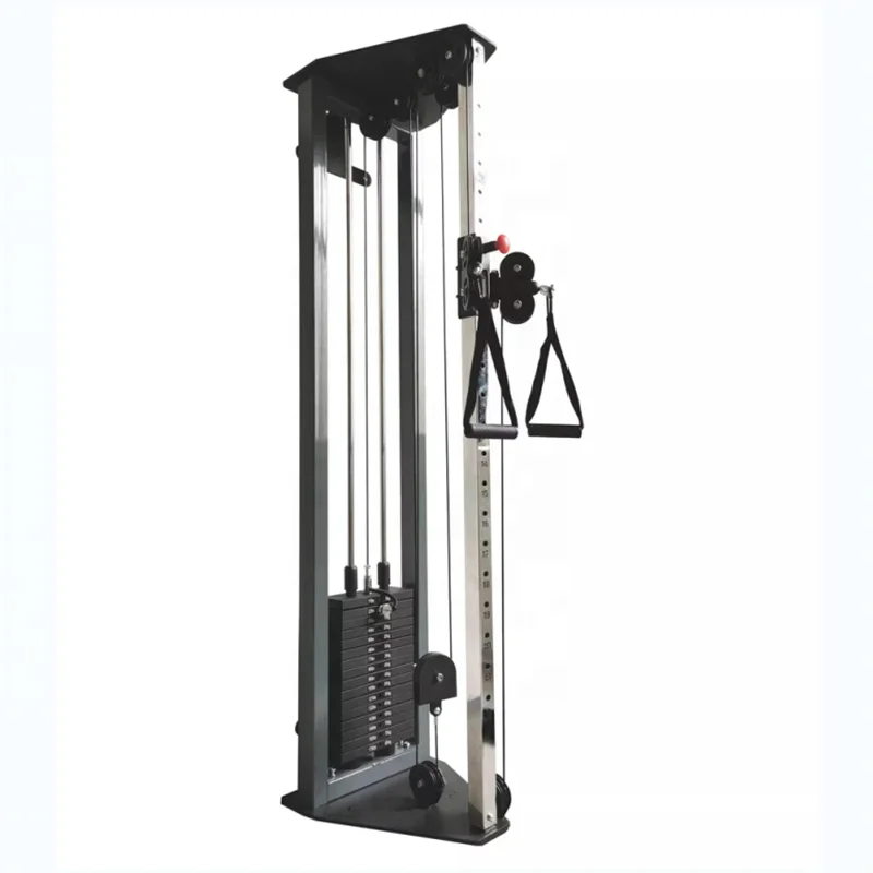Gym Equipment Single Bird Wall Mounted Cable Station Lat Pull Down Adjustable cable crossover machine