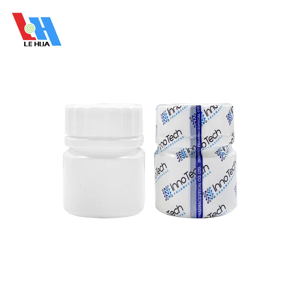 Heat PVC Shrink Sleeves Label Wrap bands with Tear Strip Perforated Shrink Bands for 30ml Small PE PET PP Plastic Bottle