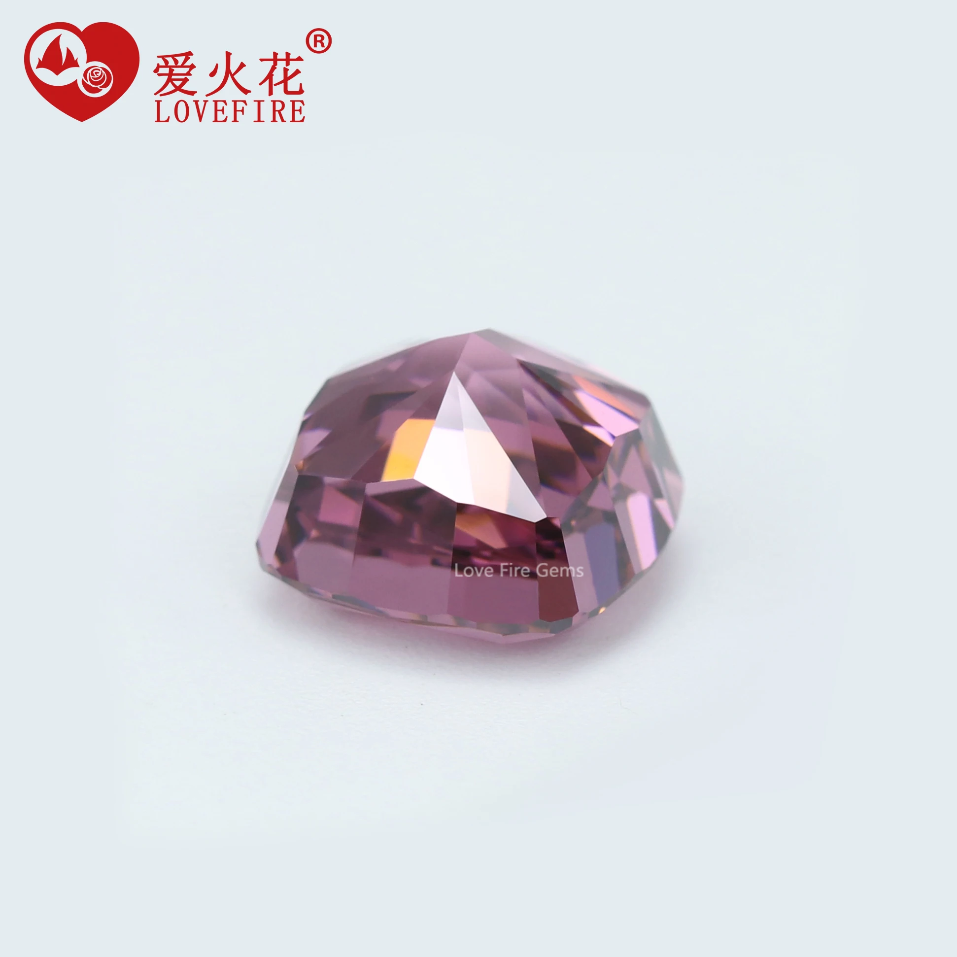 Ice flower cut cz stones 5A+ cushion crushed ice cut 4 colors cubic zirconia stones for jewelry making