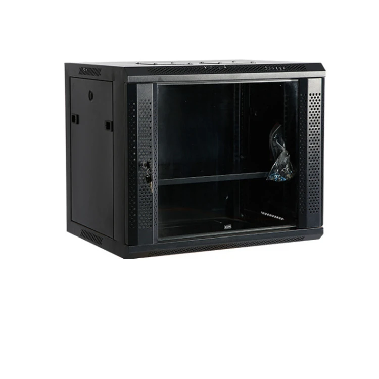Hot Sell  6U  9U 12U 15U 18U 22U  Glass Door Network Rack Wall Rack Server Cabinet