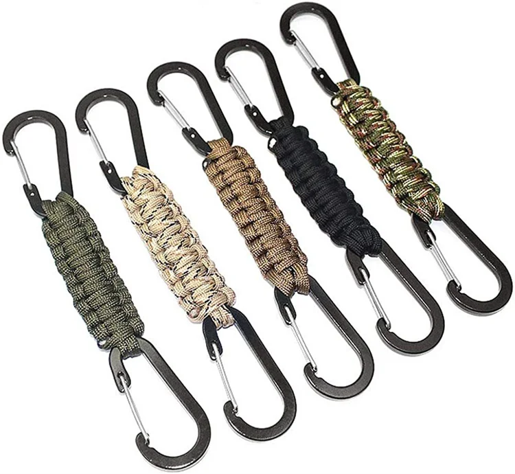Wedacraftz New Arrival outdoor Travel camping hiking survival Seven Paracord key lanyard climbing hook packsack lanyard