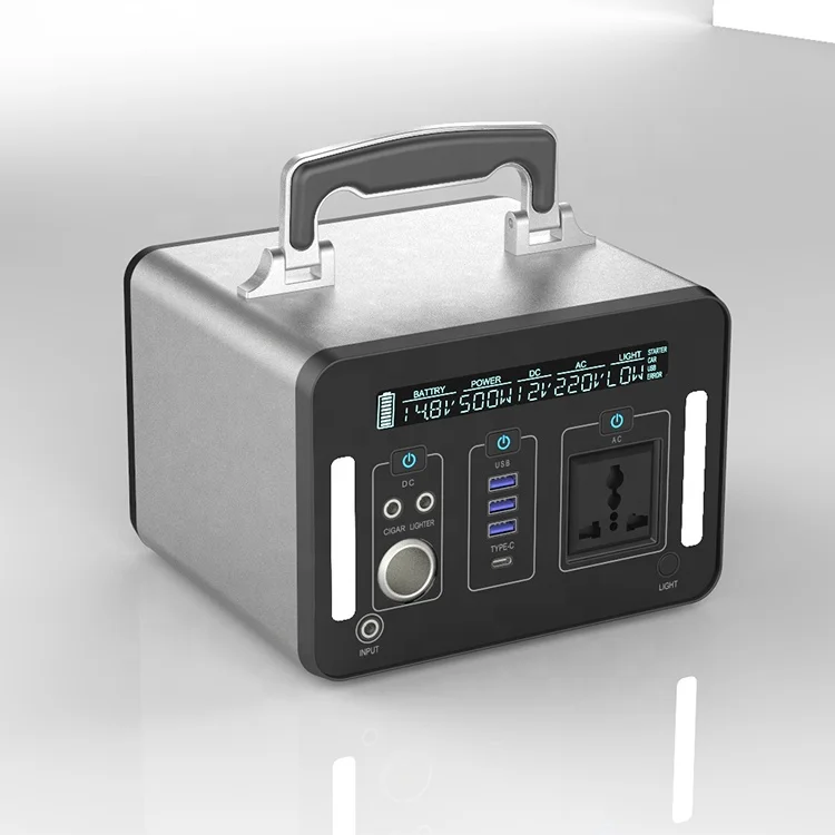 Emergency Backup Battery14.8v 500wh Portable Storage Battery 500w solar generator