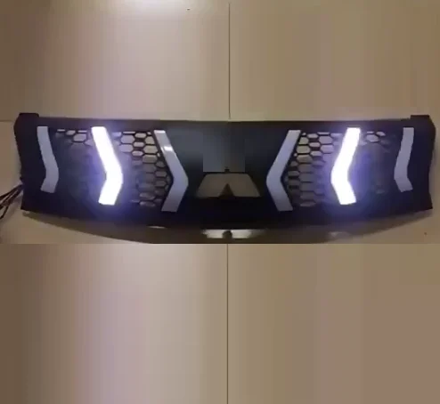 Пикап багажник из АБС-пластика белого светодиодного освещения Черная передняя решетка для Тритон L200 2015-2018