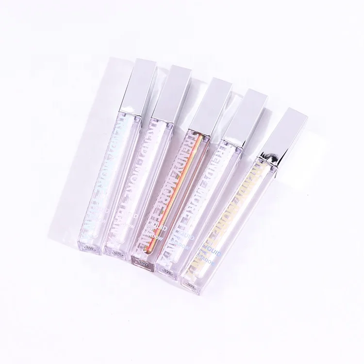 Custom single diamond eyeshadow makeup private label waterproof glitter chameleon liquid glitter eyeshadow easy to wear