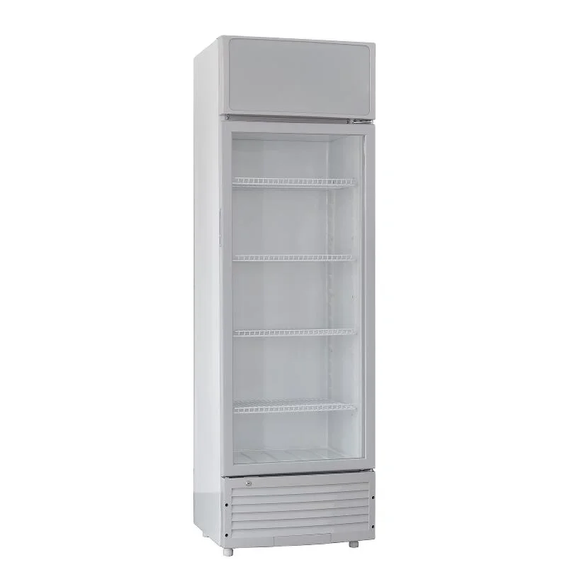 2021 Glass doors luxury commercial beverage fridge Single door Upright display refrigerator cooler