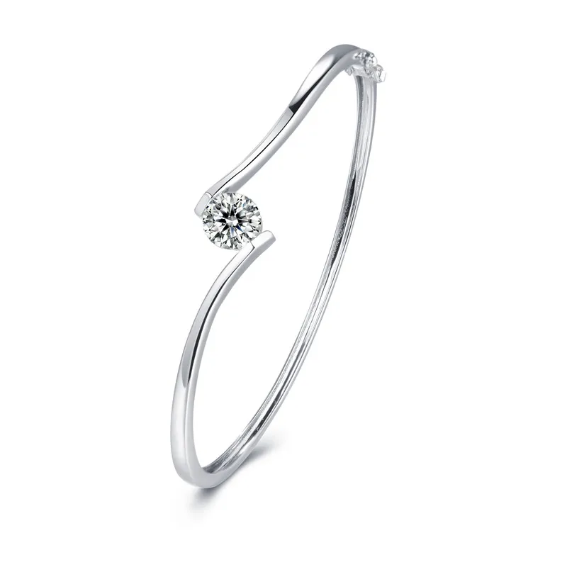 Brazilian gold plated jewelry 18k accessories jewelry 18k gold plated diamond bangle