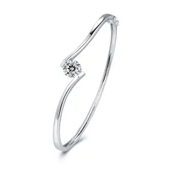 Brazilian gold plated jewelry 18k accessories jewelry 18k gold plated diamond bangle