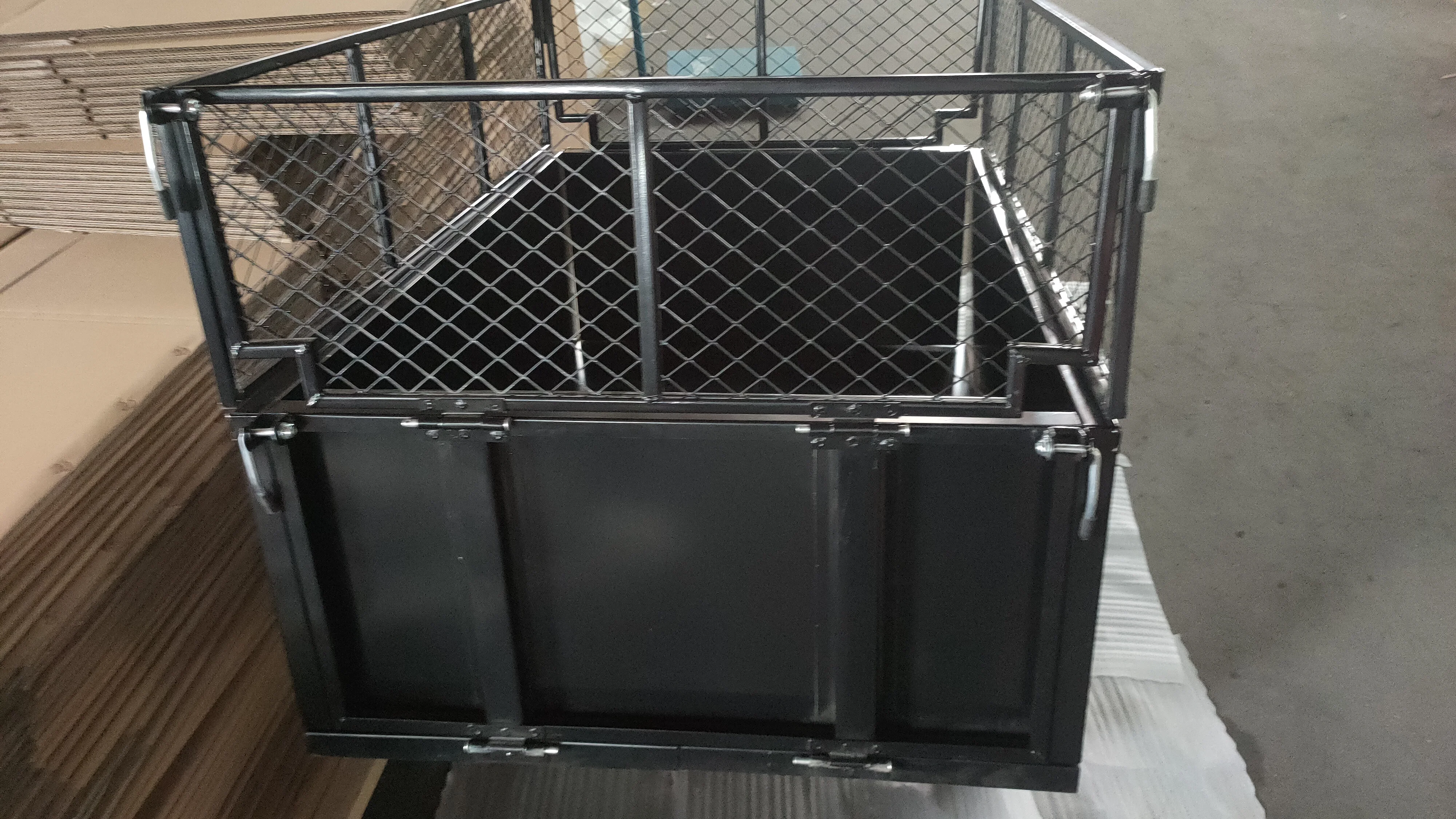 TIANHAIDA Garden Trolley Load lawn tractor trailer Towed Tipper Dumping Trailer Cart