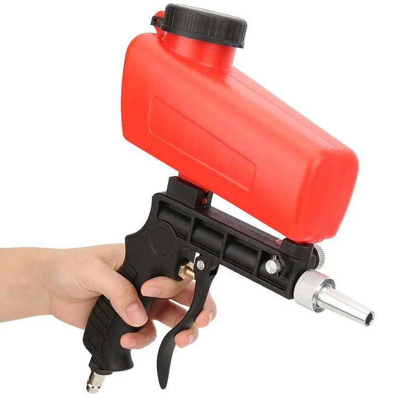 Hand-held Rust Preventive Sprayer Sandblaster Machine Air Sanding Pneumatic Blasting Iron Removal Glass Mirror Etching
