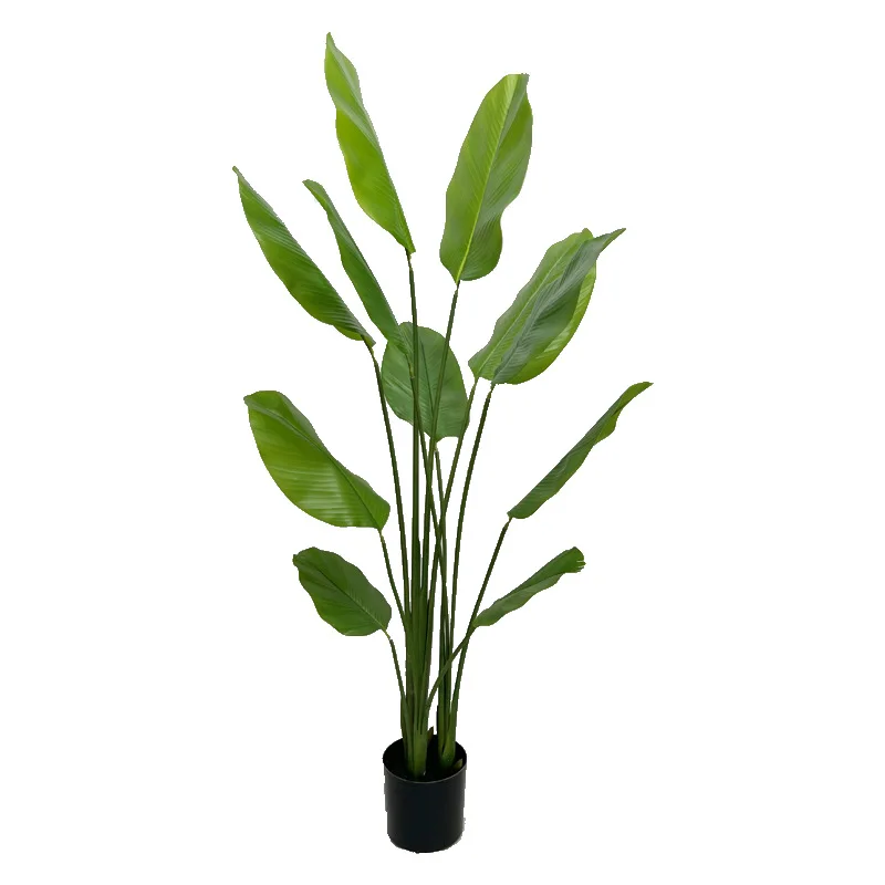 High-End Indoor Landscape Artificial Green Plant Large Plastic Cigar Arrowroot Traveler Banana Tree