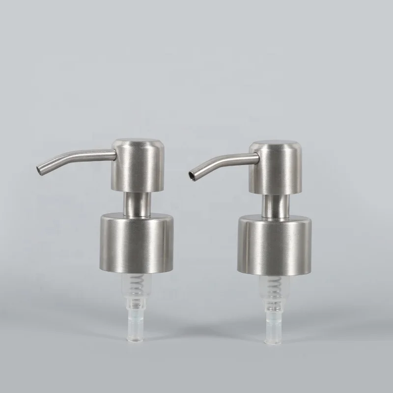 28/410 24/410 Wholesale Output Metal Stainless Steel Black Matte Lotion Bottle Pump Dispenser Foaming Pump
