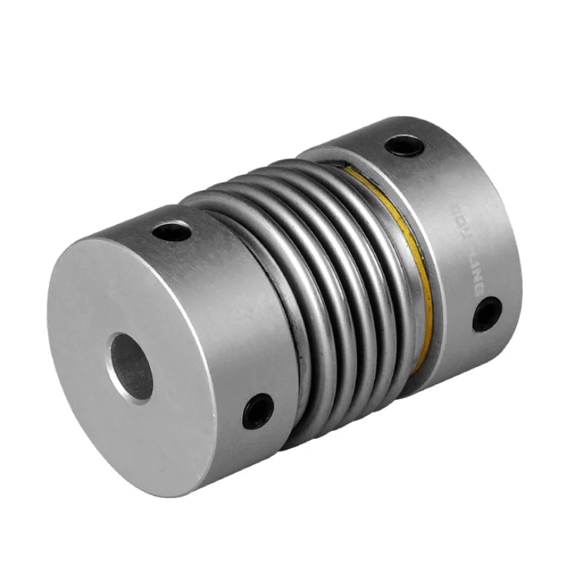Aluminum alloy bellows coupling shaft high torque motor bellows servo motor spring coupler