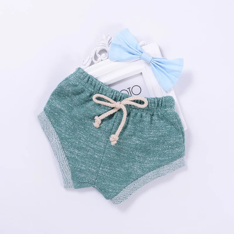 Wholesale plain baby shorts bloomers cotton kids underwear models solid color newborn cloth diapers covers