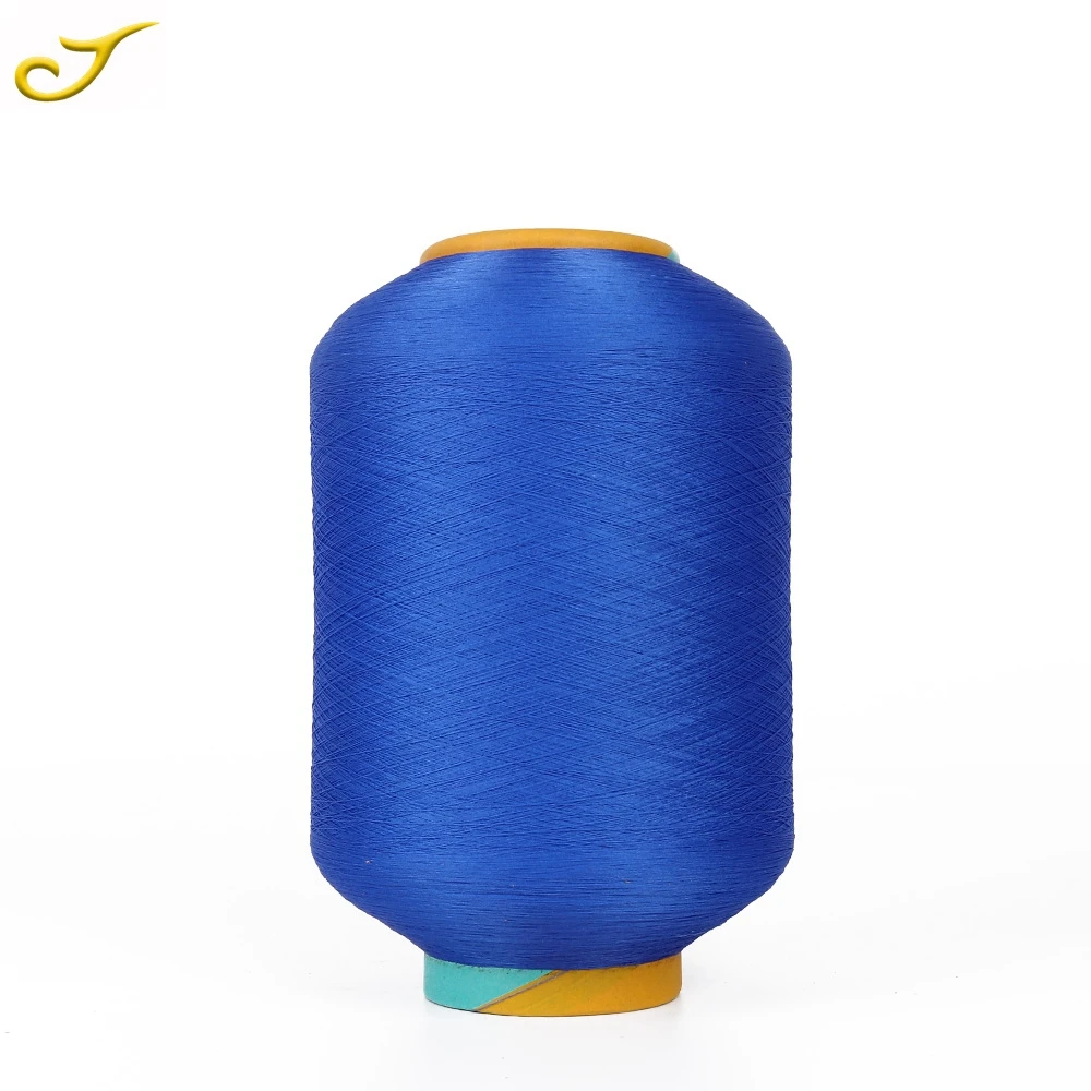 High Elastic Colorful GRS Certified 40/70 Spandex-Polyester Yarn Dyed Raw Pattern Bare Type for Weaving and Knitting
