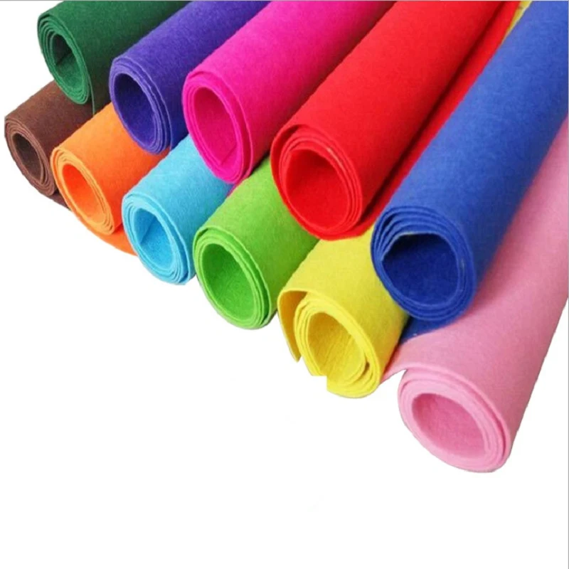 3mm 4mm 5mm thick assorted soft non woven felt