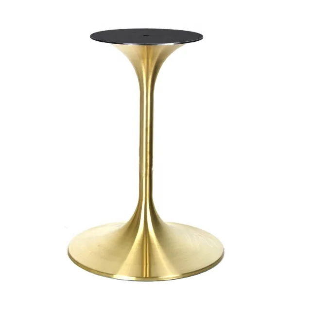 High quality trumpet brush stainless steel table base