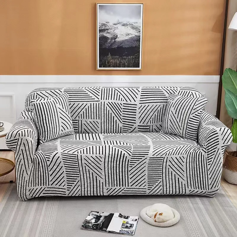 china wholesale custom pattern  high-quality waterproof well elasticity sofa covers l shape sofa cover for living room
