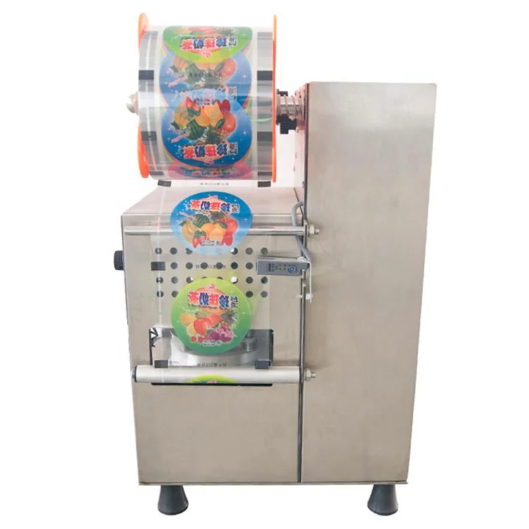 Fully Automatically Counter Boba Tea Cup Sealing Machine 90 95 Juice Drink Package Cup Sealer