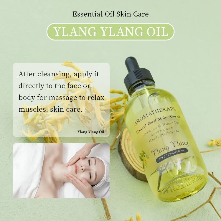 Wholesale High Concentrated Essential Oil Use for Skin Care Ylang Ylang Perfume Essential Body Oil