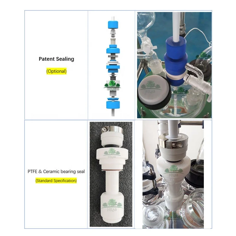 HJLab Chemaical Lined explosion-proof 10L Jacketed Glass Reactor manufacturer with High quality