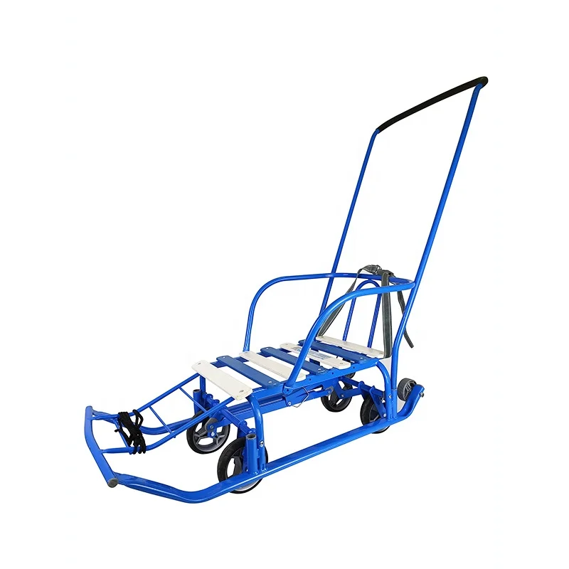 2 in 1 Metal Sled with Wheels