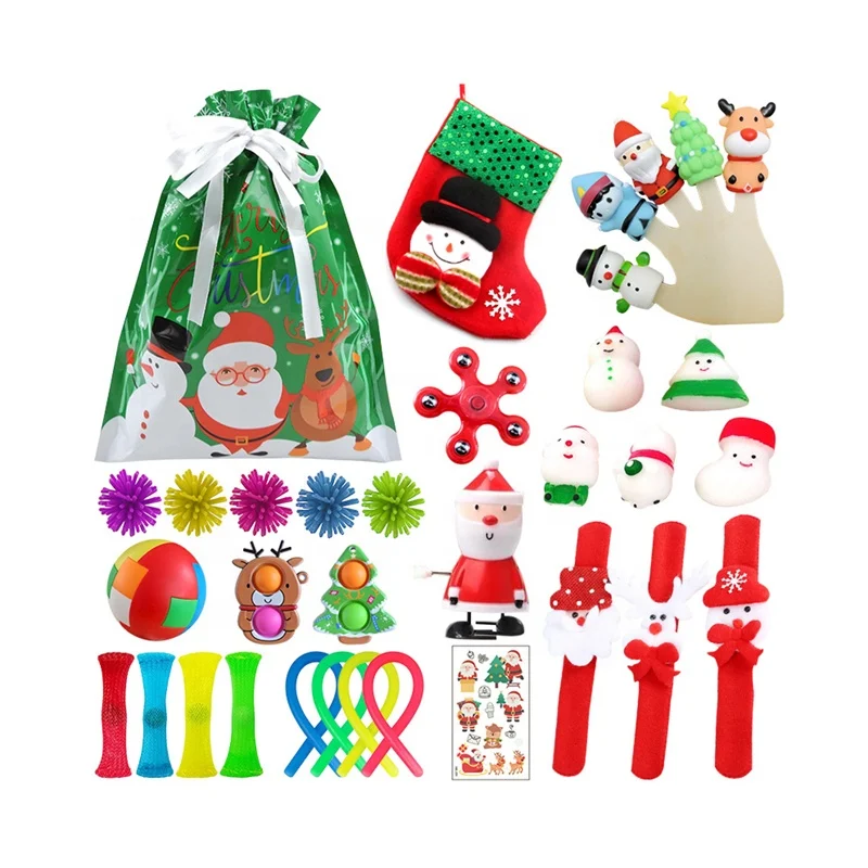 
2021 navidad products gift christmas Blind boxes tiktok sensory toy fidget advent calendar 