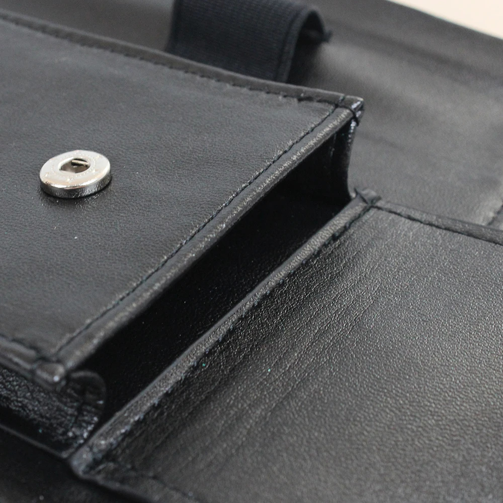 wholesale leather cosmetic lipstick case with mirror storage holder mini lipstick organizer designer bags for lipstick casing