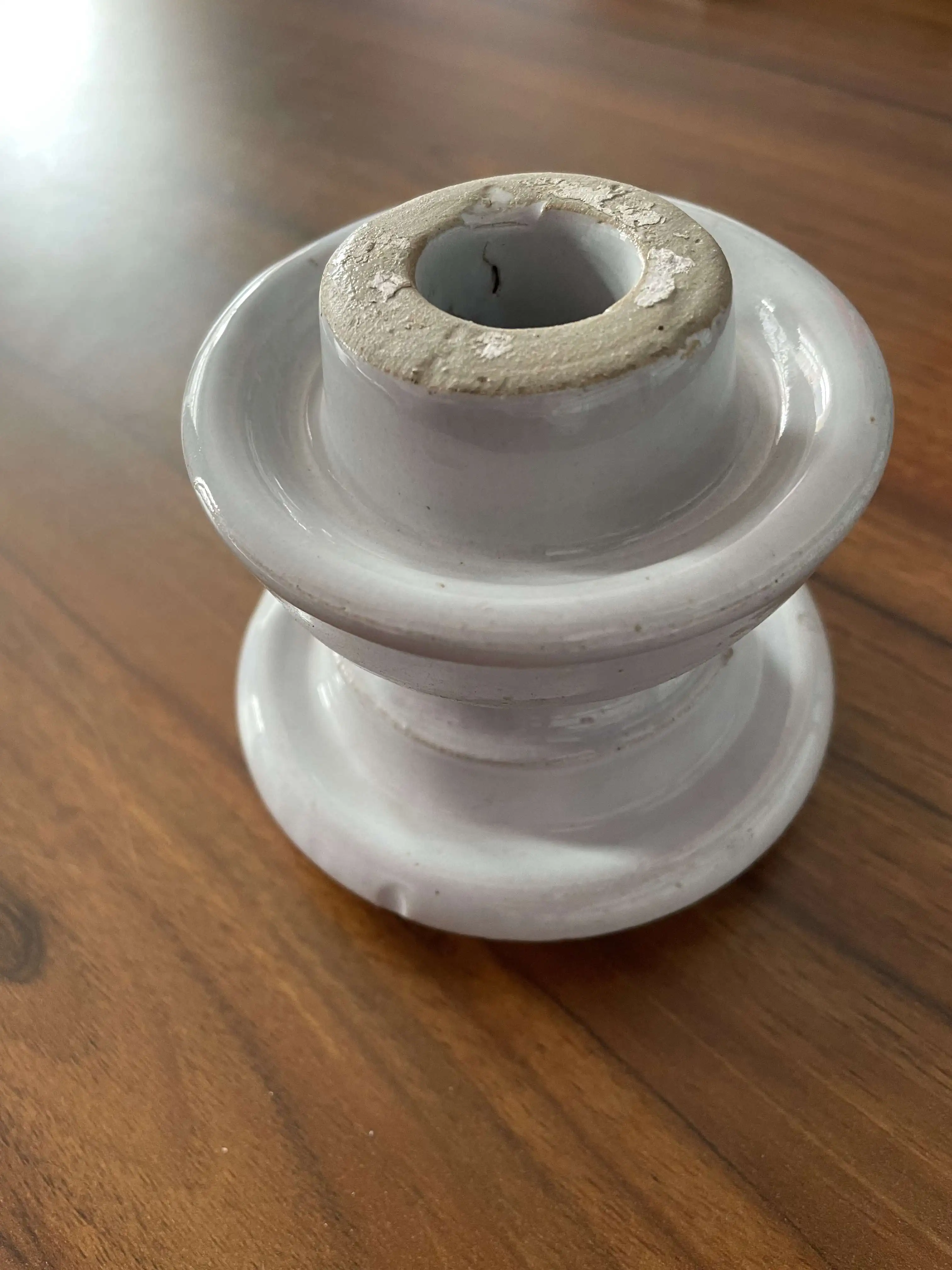 Профессиональная уличная электропроводка фарфоровая катушка изолятор керамическая скоба