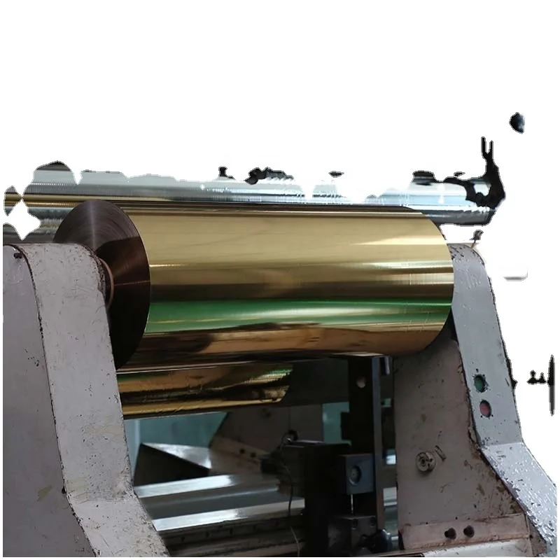 PET Metalize lamination film in Gold and sliver finished