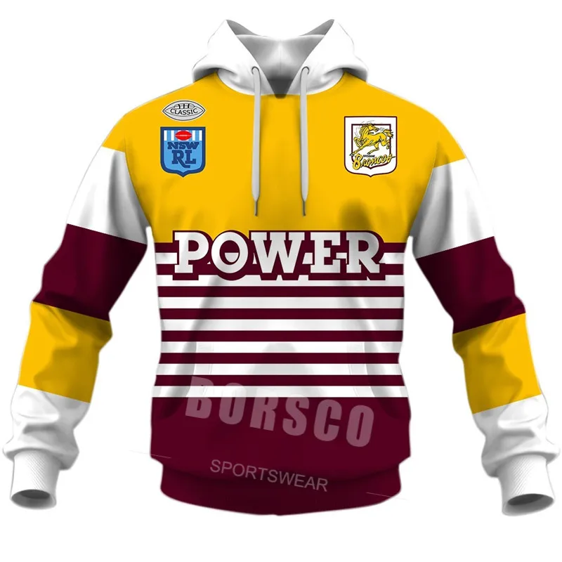 Футболка Broncos 2024 Толстовка для регби персонализированная футболка хлопковая майка с длинным рукавом