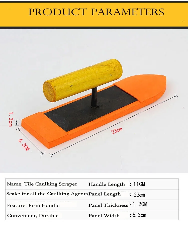 
Wholesale Cheap Caulking Squeegee Scraper Grout Removal Rubber Sponge Tools 