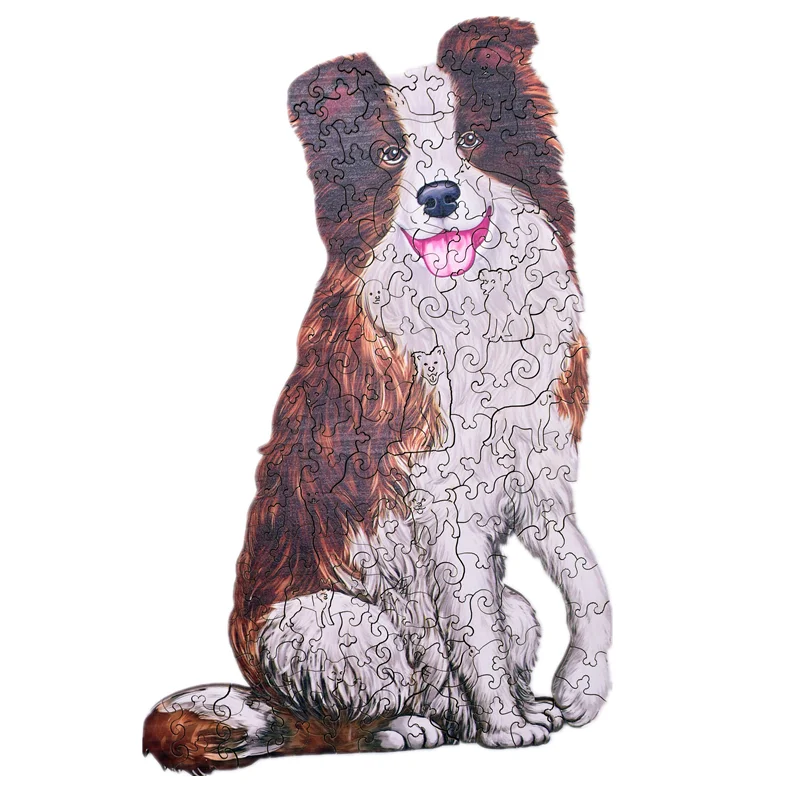 OEM Intelligence dog Wooden Jigsaw Puzzle For Adults Animal wood puzzles