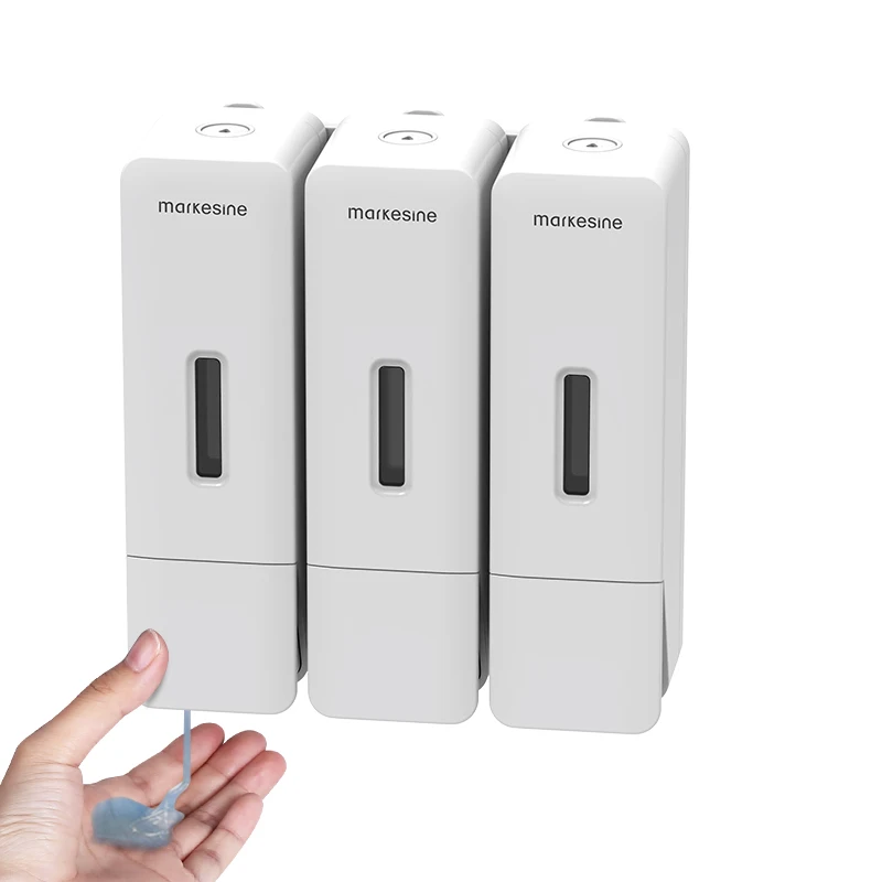 3-in-1 Shower Soap DispenserShampoo and Conditioner DispenserBathroom Soap Separator 300ml