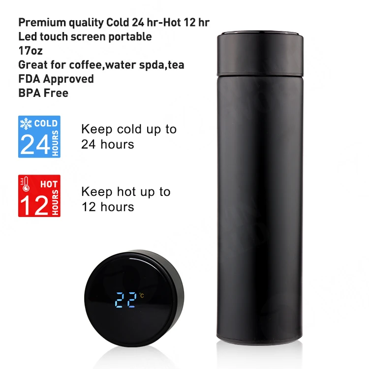 450ml Coffee Tea Tumbler Wholesale Double Wall Insulated Thermos Bottle Travel Vacuum Flask Stainless Steel Mug With Infuser