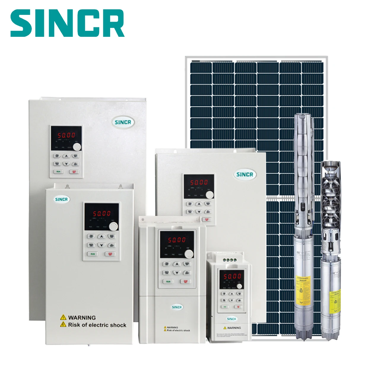SINCR 1KW- 12KW DC to AC 220V 380V Solar High Frequency Off Grid Inverter with MPPT Controller