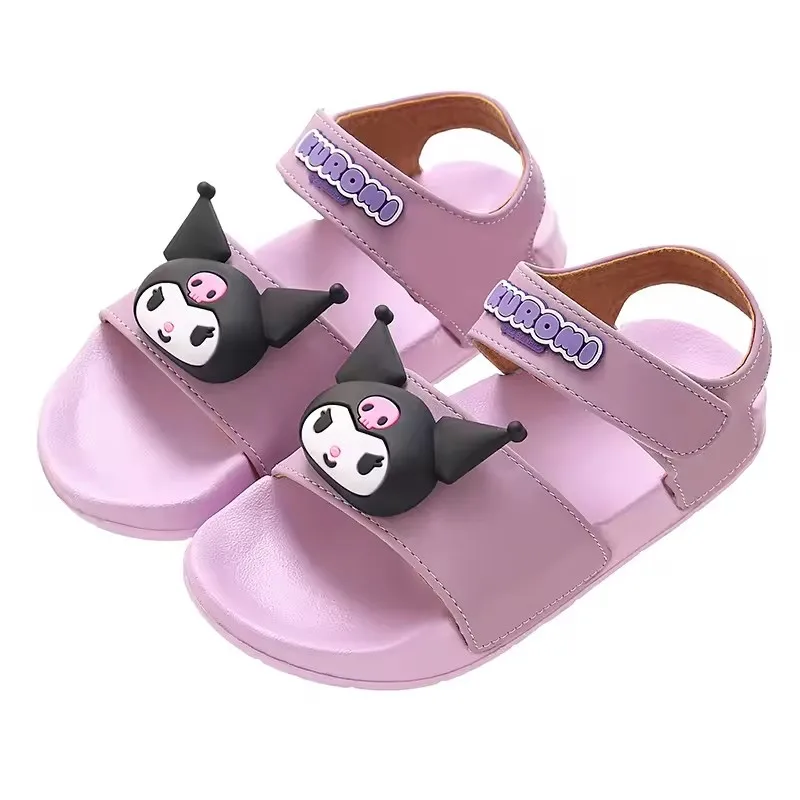 Summer Kids Sandals Slippers Soft Anti-skid Cartoon Design Baby Shoes Sandy Outdoor Beach For Boys Girls