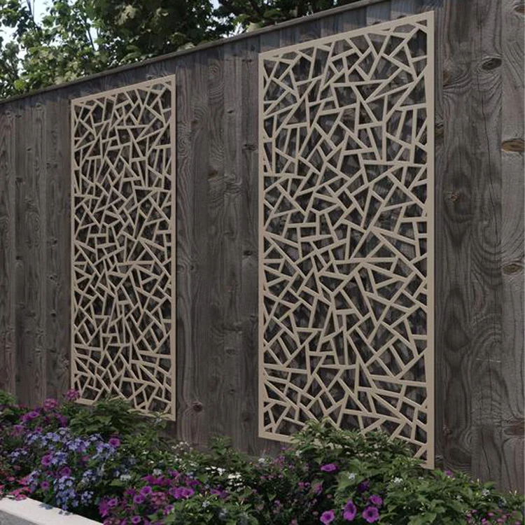 Waterproof Privacy Wpc Decorative Screens Wood-Plastic Screens For Swimming Pools