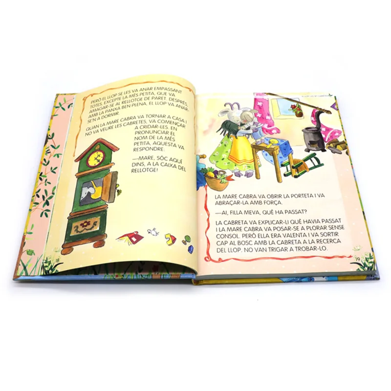 Professional high quality hardcover comic story book printing factory