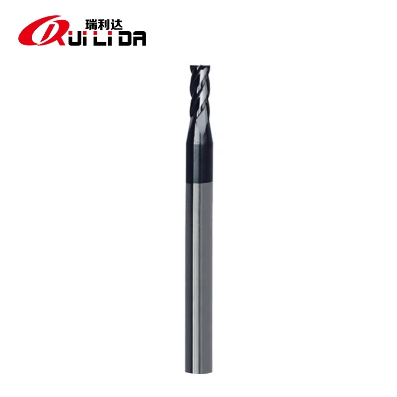 RLD high precision HRC50 4 Flutes 3x7.5x50x4D Solid Carbide Square End Mill for cnc milling machine