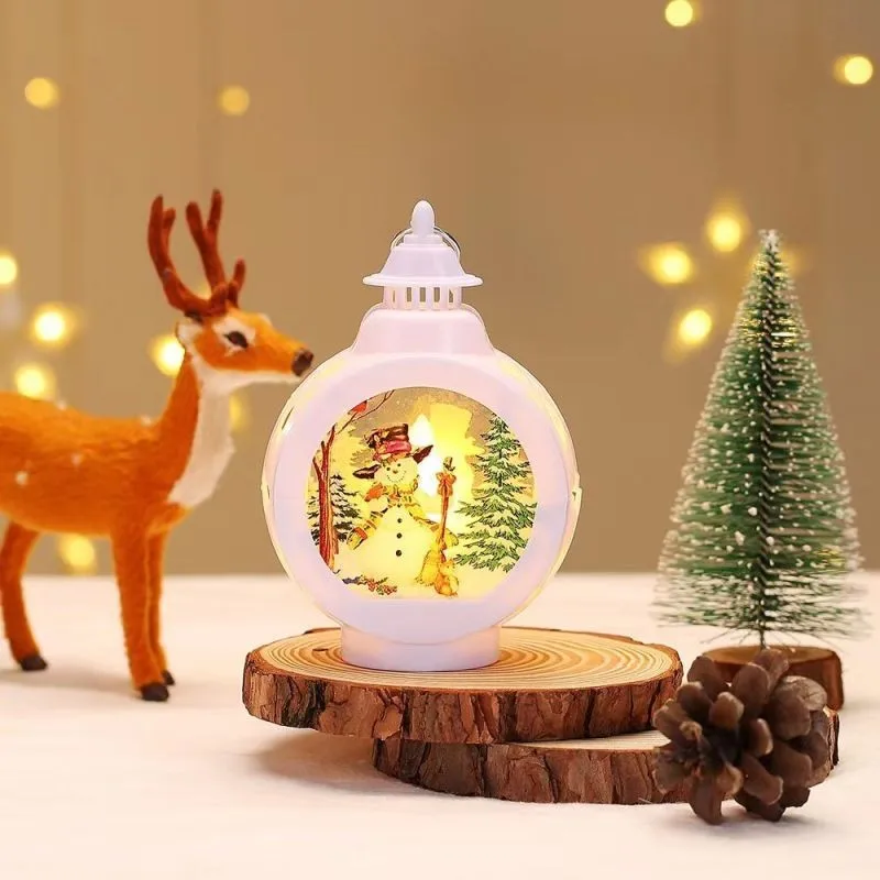 Sublimation blanks memorial lantern lights Christmas lantern ornaments with acrylic inserts for custom printing