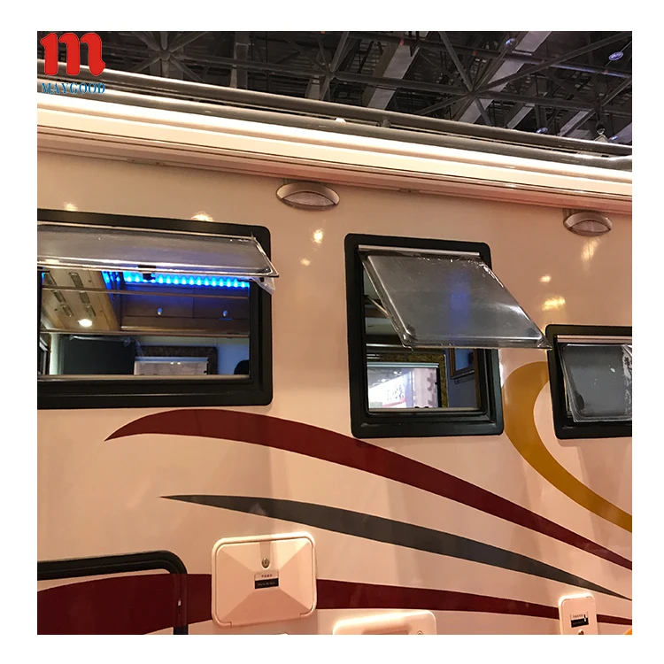 MG16RW450*500mm bus side glass acrylic rv rv sliding window