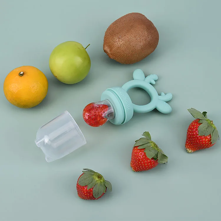 Оптовая продажа, детский прорезыватель из мягкого силикона трех размеров для зубов, Детская кормушка для фруктов
