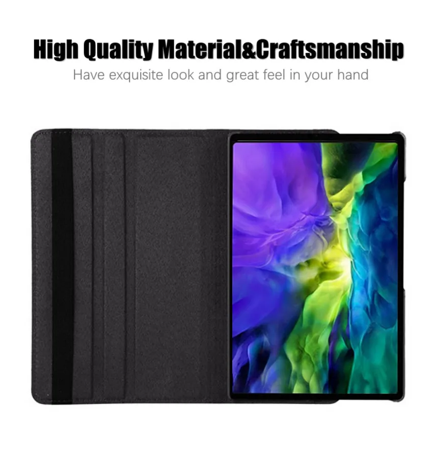 360 Degree Rotation Case Cover for PU Leather Stand Cover Shell For Samsung Galaxy Tab A8 10.5 SM-X200 SM-X205 2021 Tablet Case